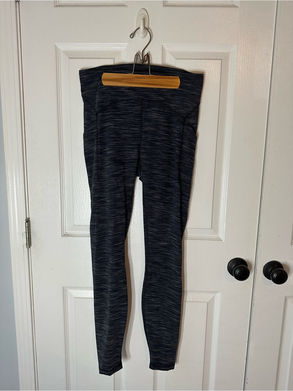 Lululemon 28” leggings- heathered black